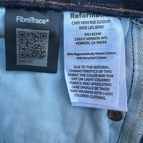 Reformation
Women's Blue Cary High Rise Slouchy Wide Leg Jeans - Picture 10 of 14